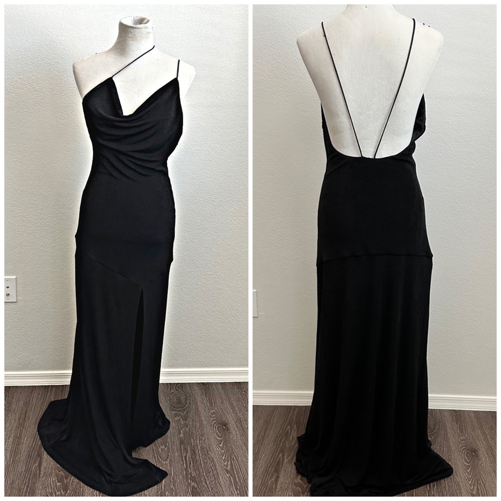 MISHA Cowl Neck Gown